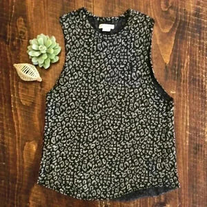 Obey Propaganda | Cotton Blend Crewneck Tank with Leopard Print